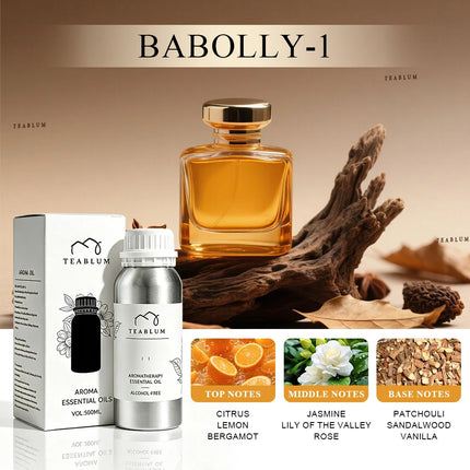 TEABLUM 500ML Aromatic Hotel Essential Oil Hotels Home Air Freshener Pure Plant Essential Oil Alcohol Free for Electric Diffuser