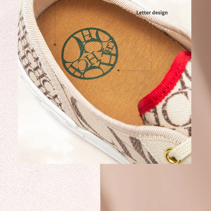 C-H Women's Casual Shoes Autumn New Comfortable Canvas Shoes Skeleton Correction Women's Walking Shoes