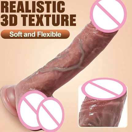 Super Realistic Long Dildo Anal Plug with Suction Cup Big Penis Butt Plug Long Dick Sex Toys for Women Men Phallus Anal Dilator