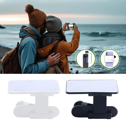 Smartphone Camera Mirror Reflection Clip Kit Phone Camera Mirror Clip Portable Selfie Photography Attachment with Adjustable