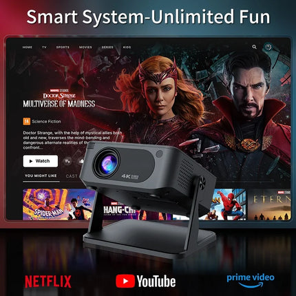 HA109 Projector 4K Android 11 720P Projectors Wifi5 200" Portable Projector Bt5.4 1280*720P Home Cinema Outdoor Projetor
