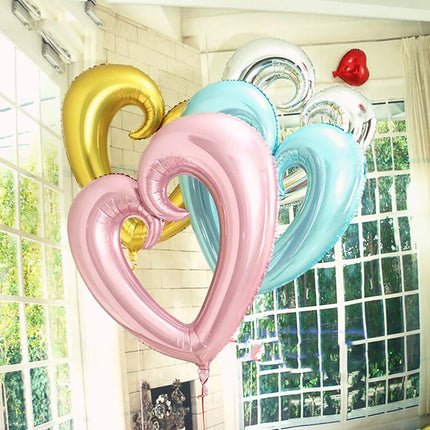 Lipstick Balloon Large Lip Heart Foil Balloons for Spa Makeup Girl's Party Decors Bridal Shower Wedding Valentine's Day Supplies