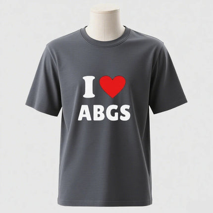Funny Meme TShirt I Love Heart ABGs Funny Oddly Specific Joke Tee Trendy Gift Viral Prank Tiktok Twitter T-Shirt Cotton Tee Tops