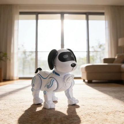Electronic Robot Dog Toys With Music Song Robot Dog for Children's Gifts Creative Small Dog Toy Can Walking Dancing