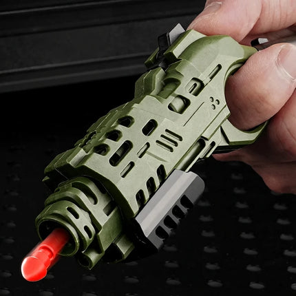 EDC Tactical Gadget with 1-Click Shell Ejection & Card Holder – Mini Stress Relief Toy for Adults