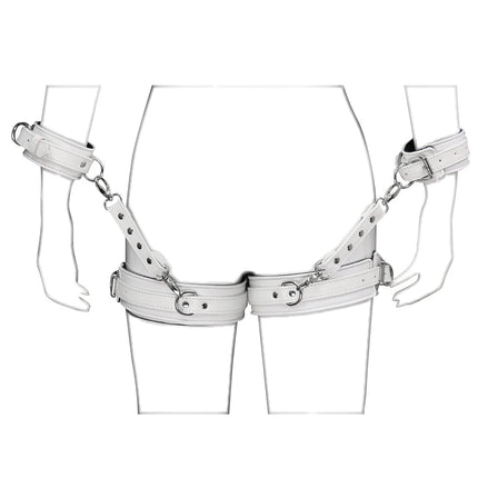 Thierry Bondage Restraint Adult Games Sex Toys For Woman,Thigh Cuffs, Handcuffs, Leg Cuffs Connection Belt,  Erotic Fetish Slave