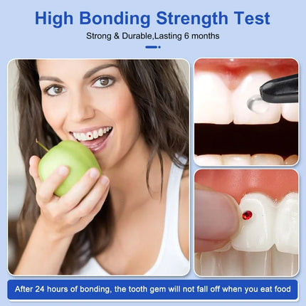 Tooth Gem Kit Glue Professional DIY Teeth Diamond Crystal Jewelry Etching Gel Light Cure Orthodontics Adhesive Bonding Materials