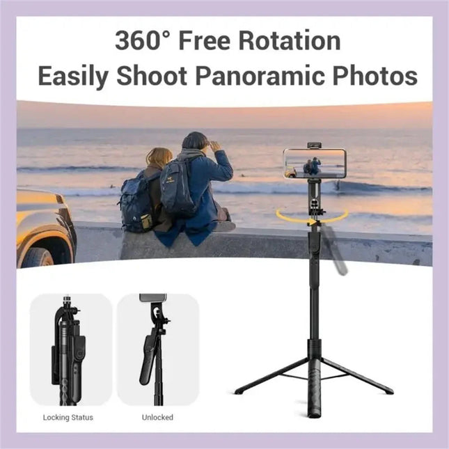 FGCLSY New Tripod for Smartphone Camera, Stand with Bluetooth Shutter and Light, Wireless Selfie Stick Brackets with Phone Holder