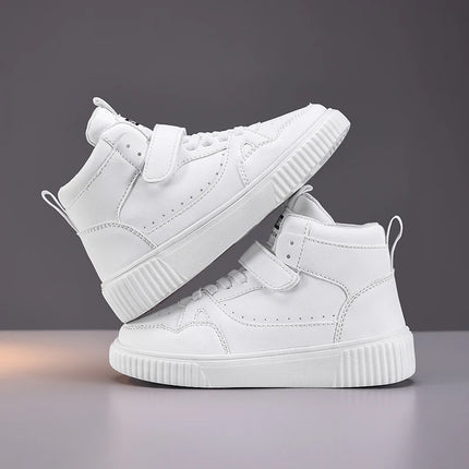 autumn boys sneaker high top children shoes luxury leather basketball shoes kids PU tennis sports shoes for boy size 28-39