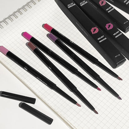 Long-Lasting Waterproof Matte Lip Liner Hydrating Non-Sticky Lip Makeup Contours Lips 5 Shades Available Lipstick Replacement