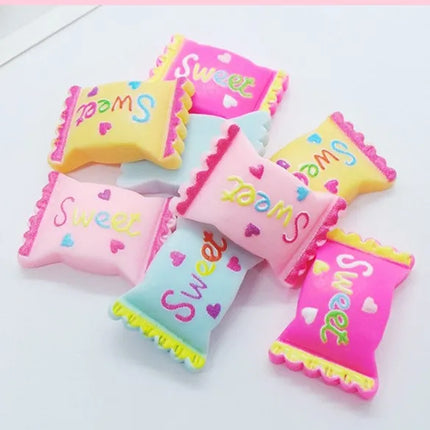 10pcs Slime Charms Soft Candy Resin Star Additives Supplies DIY Kit Filler Decor For Fluffy Clear Cloud Slime Clay 18mm