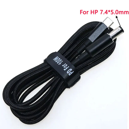 USB Type C to DC2.5*0.7 3.0*1.1 3.5*1.35 4.0*1.35 4.0*1.7 4.5*3.0 4.8*1.7mm Male Plug Converter USB-C PD Lure Charging Cable