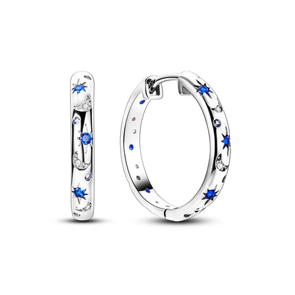 2025 New 925 Sterling Silver Earrings Simple Bow Strawberry Butterfly Hoop Stud Earrings for Wedding Party Women Jewelry Girls
