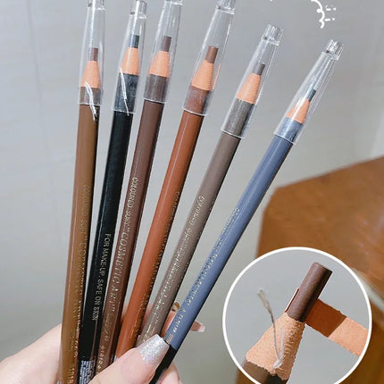 Waterproof Eyebrow Pencil Professional Women Eyes Makeup Tattoo Tint Microblading Pen Wood Natural Cosmetic Beauty Eyebrow Tool