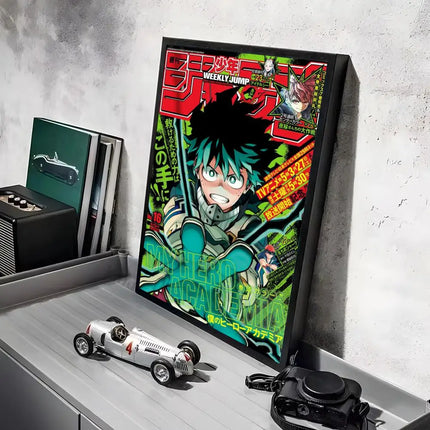 My Hero A-Academia Poster Stickers Mural Painting Self-Adhesive Wall Decals for Bedroom Living Room Home HD Decor Gift