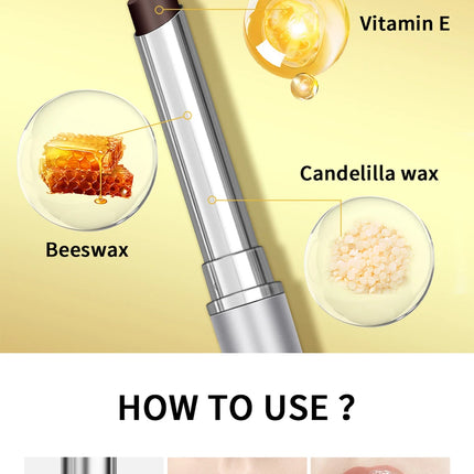 Black Honey Lip Balm-Nourishing and Moisturizing Vitamin E Lip Balm,Winter Lip Care for All Skin Types Makeup Lip Care Cosmetics