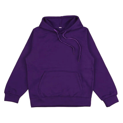 2025 Autumn and Winter New Unisex Fashion Fashion Fashion Brand Casual Hooded Sweater Sports Jogging Solid Color Loose Pullover