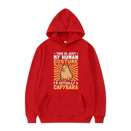 Funny Animals Capybara Print Hoodies Men Women Cartoon Hooded Sweatshirt Harajuku Student Hoodie Casual Streetwear Tracksuits