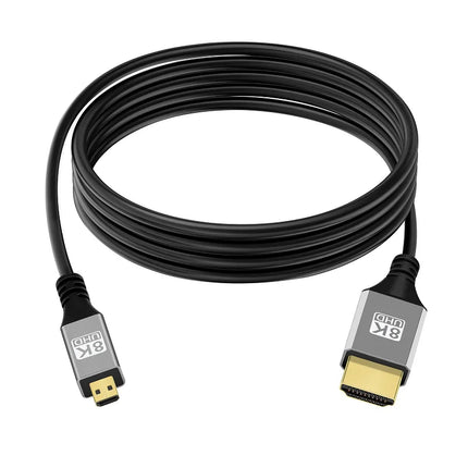 Micro HDMI 8K Cable Micro To HDTV HDMI-compatible Cable Cord  For GoPro Raspberry Pi 4 Retroid Sony Camera pc TV Video Cable