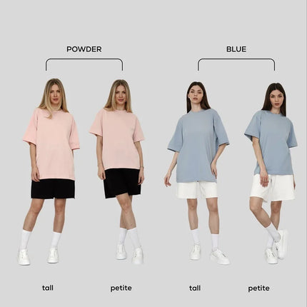 Botvotee 21 Colors Ins Fashion Summer Oversized Basic Solid T-Shirts for Women 100% Cotton White Black Pink T-shirt Casual Tops