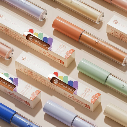 YOUNG VISION 6 Colors Hydrating Fresh Concealer Brightens Skin Tone and Covers Blemishes and Dark Eye Circles Concealer