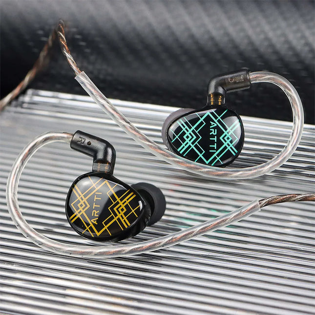 ARTTI R2 In-Ear HiFi Earphones 10mm Beryllium Diaphragm Dynamic Coil Wired IEMs Monitor Headphone with 0.78 2pin 3.5/4.4mm Plug