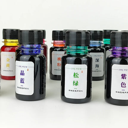 500/50ml 24 Colors Fountain Pen Ink Dip Pen Bottled Ink Refill Cartridge Writing School Supplies Stationery For JINHAO HONGDIAN