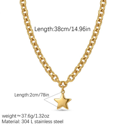 Fashion Style Spring Chain Cubic Zirconia Pendant Necklace For Women Stainless Steel Choker Jewelry Accessories