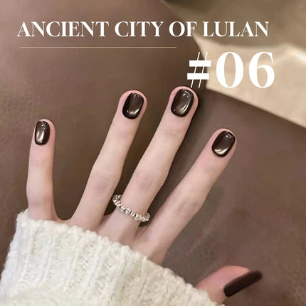12ml 1-21pcs 2026 New Brown Gold Glass Bead Cat Eye Gel Nail Polish Black Red Magnet Cat Eye Gel Polish Gold Nails Nail Art