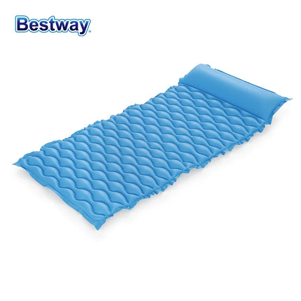Bestway44020 Inflatable Air Cushion, Pool Floating Air Cushion, Wave Cushion Pool Float with Head Pillow