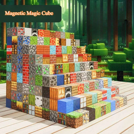DIY STEM Montessori Magnetic Blocks - 100 Creative Pieces