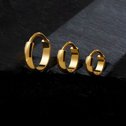 Right Grand ASTM F136 Titanium 16G Wide Chunky Conch Clicker Ring 8/10/12mm Cartilage Hoop Earring Earlobe Nose Piercing Jewelry