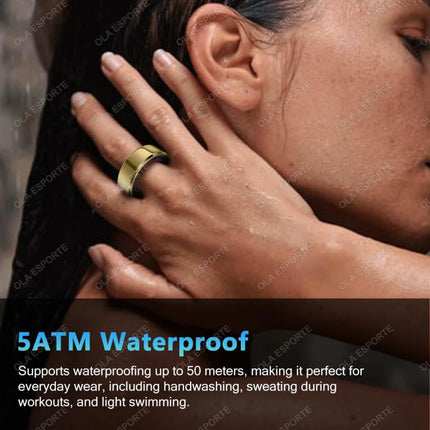 2026 Smart Ring Blood Pressure Heart Rate Sleep Monitoring Smartring IP68 & 5ATM Waterproof Multi-sport Mode Smartring Man Women