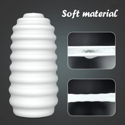 Manual Sucking Extrusion Male Masturbators, Portable Transparent Pocket Pussy Stroker Vagina Textured Blowjob Machine Toys Penis