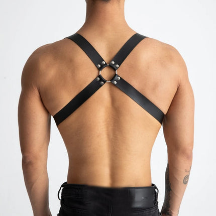 Black Leather Harnesses Suspenders for men Adjustable Personalized Leather Suspenders Harness Men Fetishwear for Men