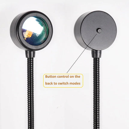 Sunset Lamp Internet Celebrity Bedhead Shooting Sun Never sets USB Live Background Sunset Projection Atmosphere Lamp Floor Lamp