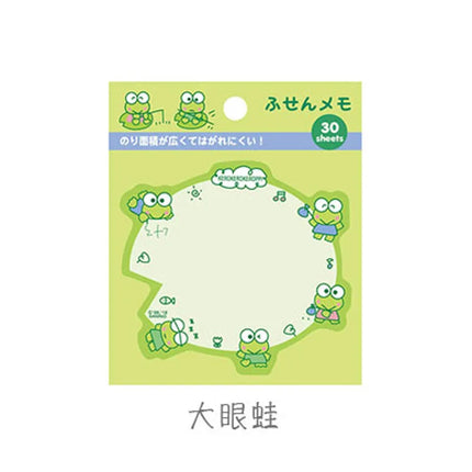 Kitty Keroppi Melody Kuromi Memo Pad Sanrio Pochacco Sticky Notes Stationery Label Notepad Planner Sticker Post School Supplies