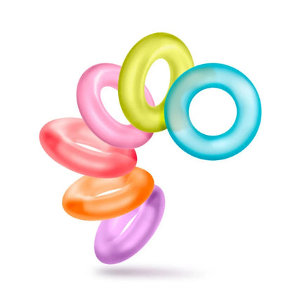 3 Pcs Reusable Luminous Cock Penis Rings Enlargers Erection Enhancing Long Lasting Ejaculation Adult Sex Toys for Men or Couples