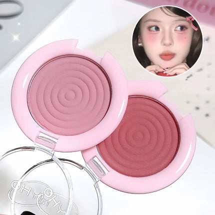 1Pc Monochrome Blush Face Mineral Pigment Peach Orange Nude Pink Matte Natural Blush Contour Shadow Cheek Blusher Cosmetics