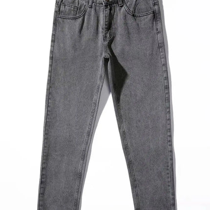 2025 New Business Men's Jeans Casual Straight Stretch Fashion Classic Blue Black Work Denim Trousers Male Brand Clothing S-3XL