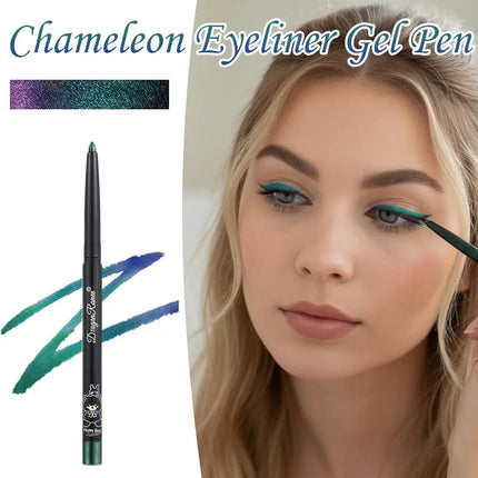 Glitter Aurora Eyeliner Pen Multi Chrome Eye Liner Lasting Shiny Metallic Eyeshadow Lying Silkworm Green Purple Makeup Pigment
