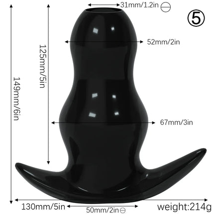 5 Sizes Hollow Anal Plug/Dilator/Dildo Soft Speculum Prostate Massager Butt Plug Set Intimate/Enema Sex Toys For Women Men Gay