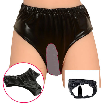 Panties with Realistic dildo hidden Vagina Plug sex toys for Woman Anal plug penis shape cock lover play Dildos & Insertables
