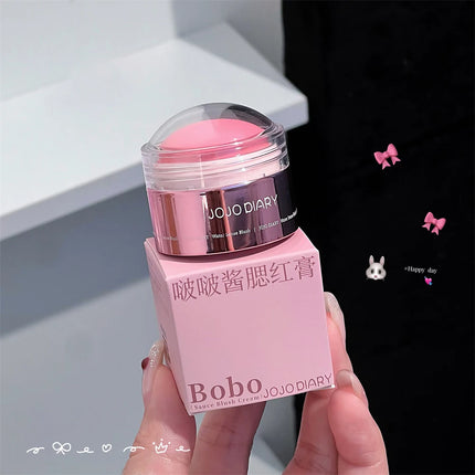 Creamy Pink Red Blush Stick Soft Face Blusher Cream Korean Makeup Peach Cheek Tint Brightening Apricot Contouring Rouge Cosmetic