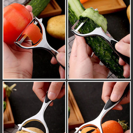 Stainless Steel Fruit Vegetable Tools Vegetable Peeler Potato Peeler Kitchen Accessories, Non-slip Handle SGGJ001