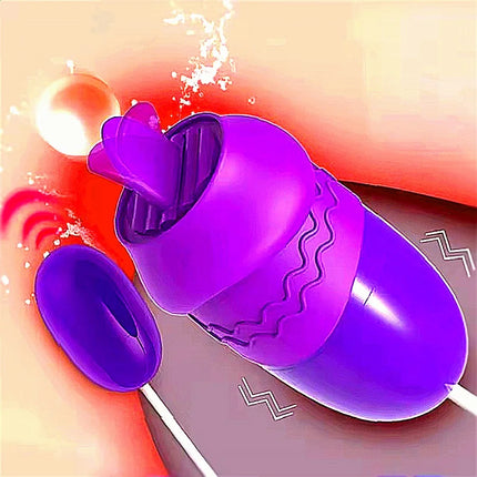 Female Vibrator Nipple G Spot Massage Vibration Tongue Clitoral Stimulator Vibrating Egg Sex Toys For Women Adult Supplies