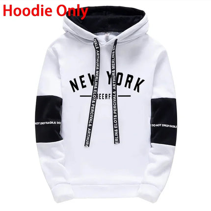 Men's Set/Hoodie/Pants Urban Fashion Autumn Casual Sports Hooded Pullover & Sweatpants Outdoor Street Comfort Hoodies Sportswear