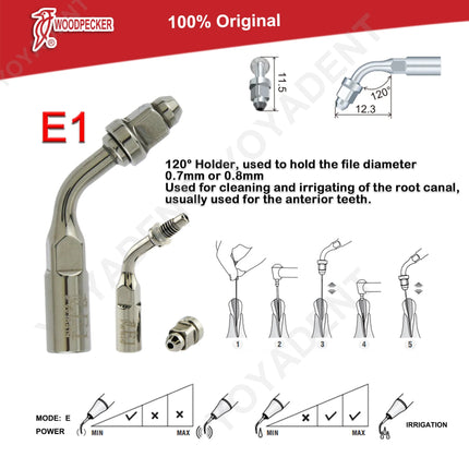 Woodpecker Tips DTE Dental Ultrasonic Endo Scaler Tips Scaling Tips Fit EMS UDS NSK SATELEC Scaler Handpiece Dentistry Tools