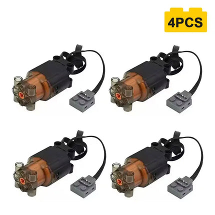 Small Particle Motor Power Group Kit Compatible Building Blocks L-Motor Enhanced Version STEM Technical DIY Bricks Set