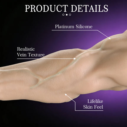 Soft Silicone Big Fisting sole Anal Plug Strong Suction Cup Hand Butt Plug Long Fisting Vagina Dilator Sex Toy for Women Men 18+